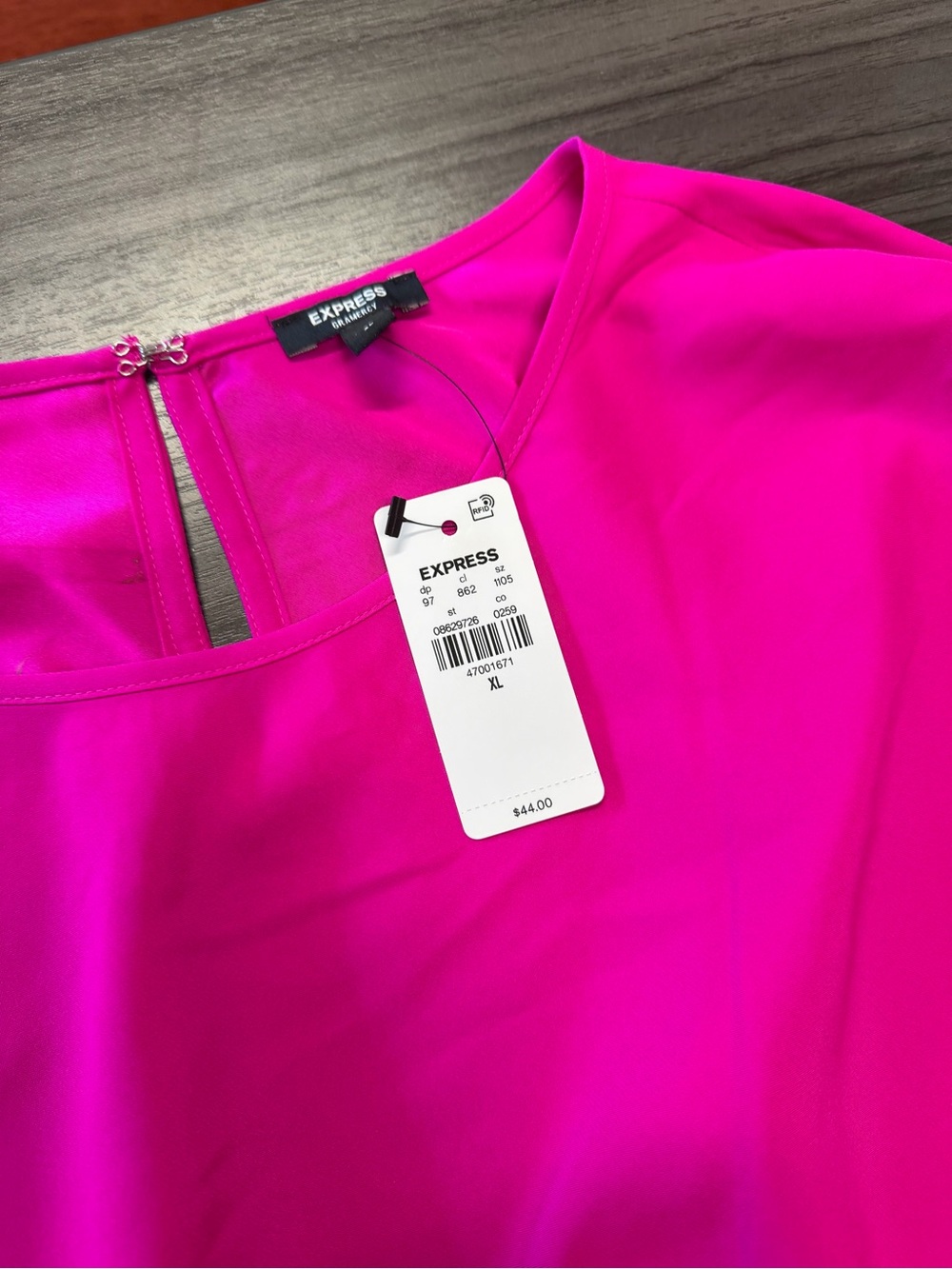 Express Hot Pink Round-Neck Blouse